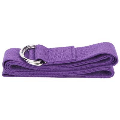 Fitness Stretching Strap NonElastic Stretch Yoga Strap Cotton Fitness Bands with DRing