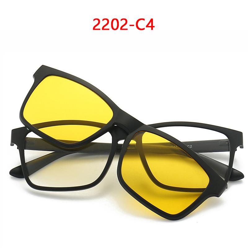 1PCS Magnetic Polarized Clip On Sunglasses Women Men Plastic TR Frame For Night Vision Driving Sunglasses UV400