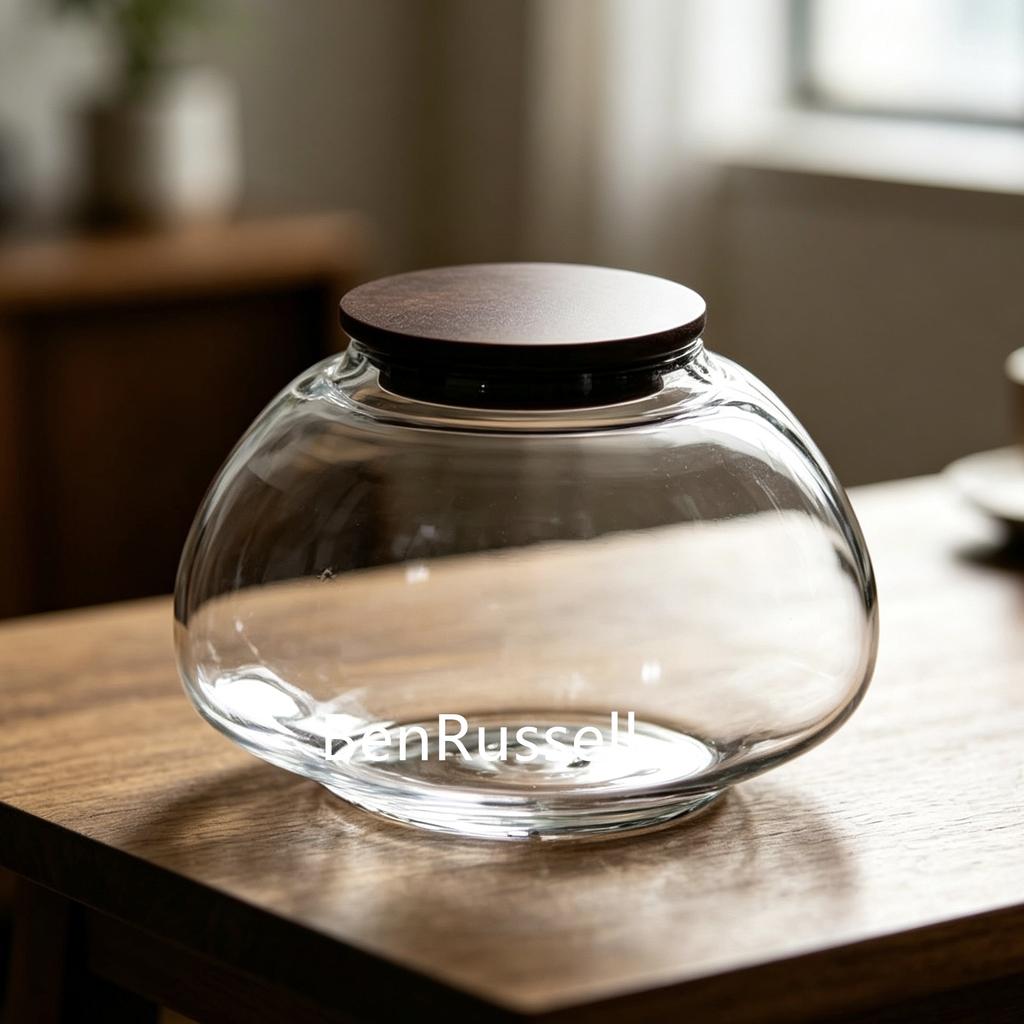Moss Micro Landscape Small Glass Bottle with Lid Plant Terrarium Jar Vase Container Home Green Plant Decor