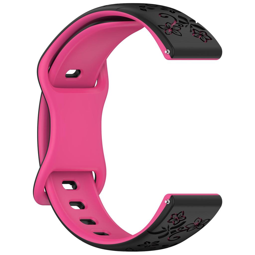 18mm 20mm 22mm Women Silicone Engraved Bracelet for Huawei GT6/GT5/GT4 41mm GT5Pro 46mm Band for Samsung Galaxy FE 7 6 40mm 44mm Active 2 Strap
