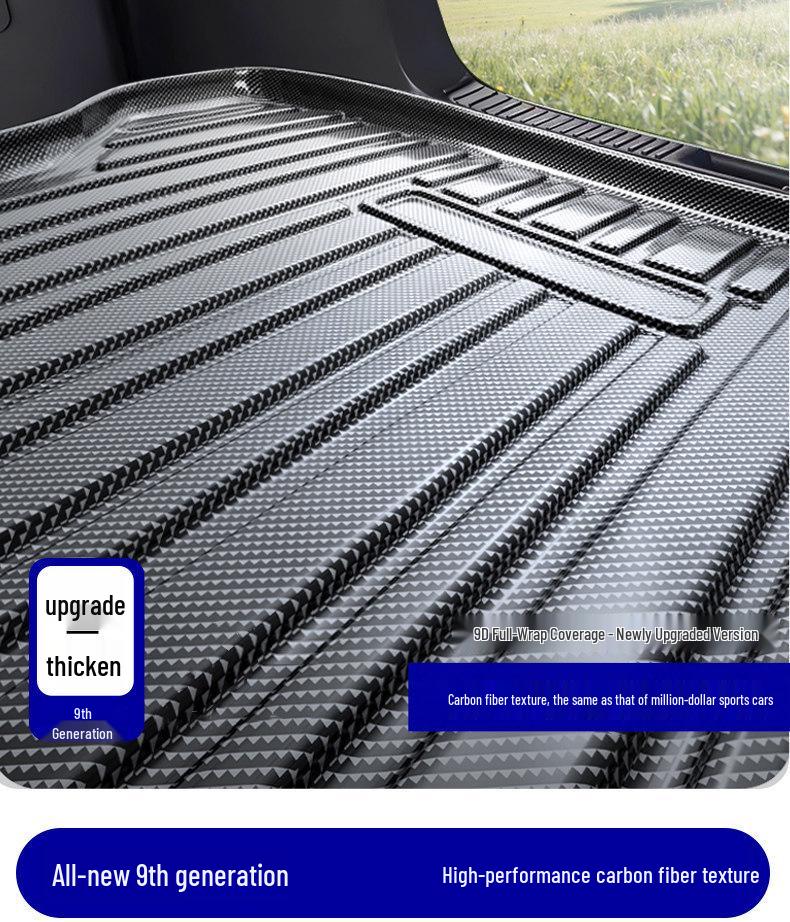 Trunk Mats Compatible with Toyota Camry, RAV4, Corolla, Ruifang, Wildlander, Highlander, and Avalon