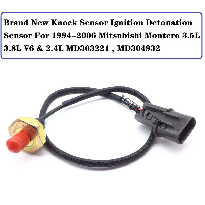 Knock Sensor Ignition Detonation Sensor for 1994-2006 Mitsubishi Montero 3.5L 3.8L V6 & 2.4L OE#  MD304932,MD303221