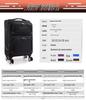 Universal Waterproof Oxford Wheel Carry-On Luggage for Students and Women