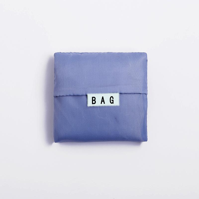 Solid Color Foldable Shopping Bag Eco Reusable Tote Oxford Fabric Casual Large-capacity Shopping Bag Home Storage Bag Supplies CLE