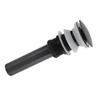 Bathroom Basin Sink Popping Up Drainer Lavatory Odor Resistant Sink Waste Drainer Black with Basket