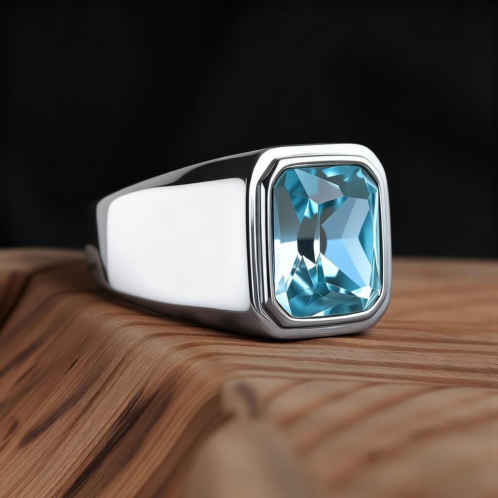R3381 Men's High Quality 316LStainless Steel Multiple Gemstone Styles Onyx Rings