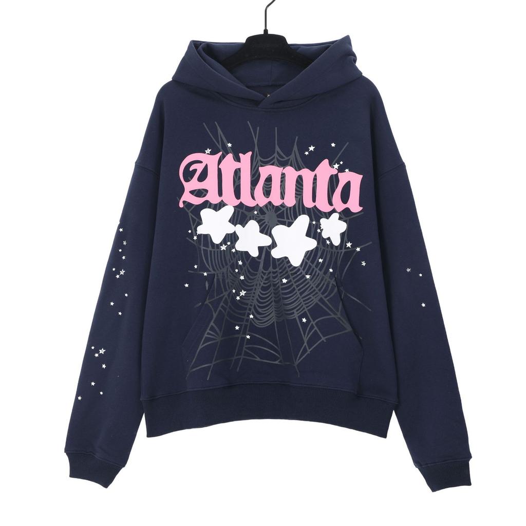 Unisex Hooded Long Sleeve Sweatshirts Loose Fit Graphic Print Streetwear Pullover