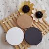 100pcs 5.5*5.5cm Packaging Label Brown Kraft /black/white Paper Tags DIY Scallop Label Wedding Gift Decorating Tag
