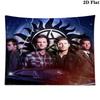 Supernatural Hunting Brothers Wall Tapestry Aesthetic Wall Hanging Printed Fabric Blanket Decorative Tapestries for Bedroom Living Room Home Decor