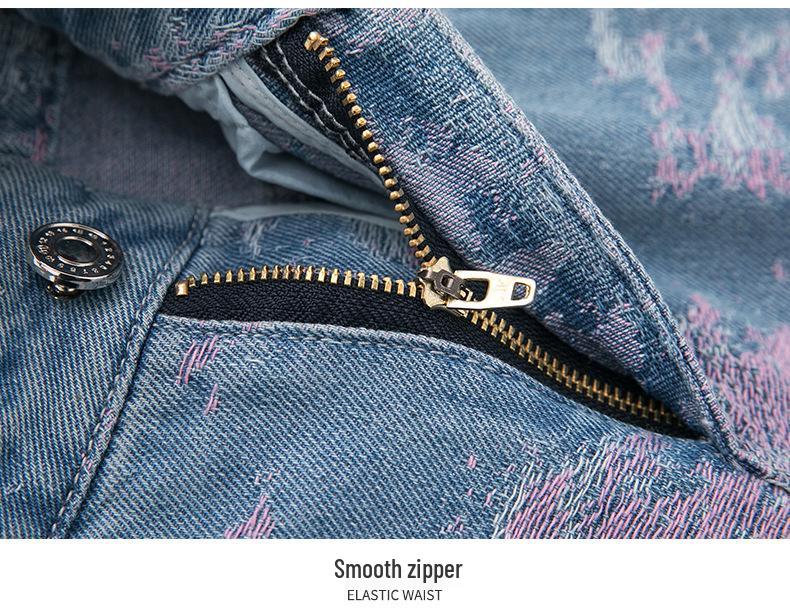 Women's Jacquard Embroidered Wide-Leg Denim Shorts - New 2026 Loose Drape Summer Design Four-Point Pants