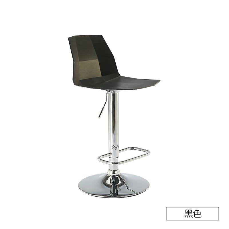 For Zähler Industrielle Bar Stuhl Kunststoff Make-Up Barber Wasserdichte Bar Stuhl Nordic Disk Basis Cadeira Ergonomica