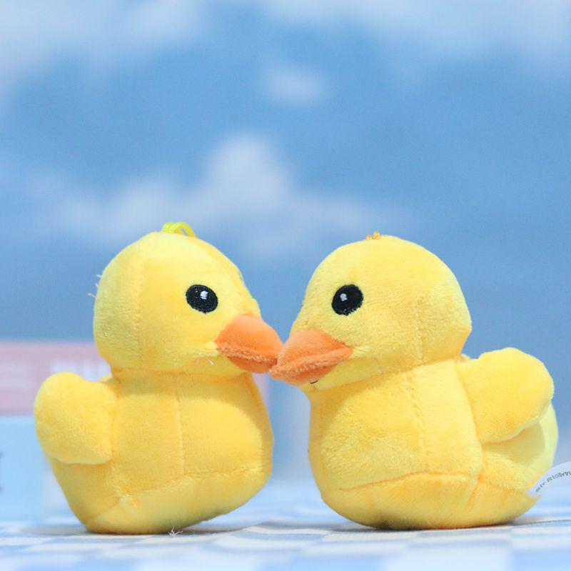 

Yellow Duck Plush Toy Pendant Keychain 10 cm