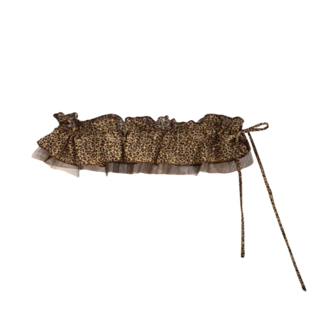 Sweet Ruffled Edge Waistband Shirt Extender Layer Outfits Belt  Waist Accessories