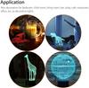 3D Night LED Light Lamp Base 16 Color LED Light Display Base with Remote Control USB Cable Christmas Light Lamp Base for Acrylic