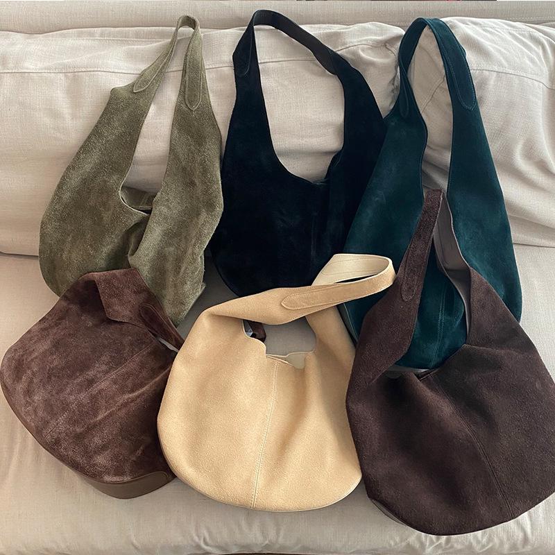 Retro Frosted Women's Bucket Bag 2025 - Large Capacity, High-End Tote & Underarm Bag In New Lazy Style