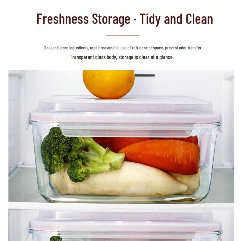 RuHan Heat-Resistant Glass Food Storage Container