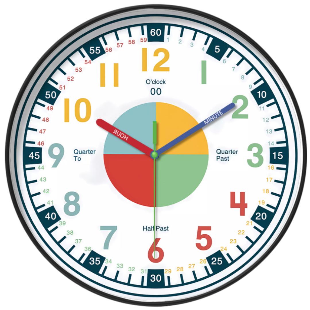 

14-дюймовые 35 см забавные часы с цифрами для раннего обучения, бесшумные настенные часы, украшение для дома, гостиной, детской комнаты