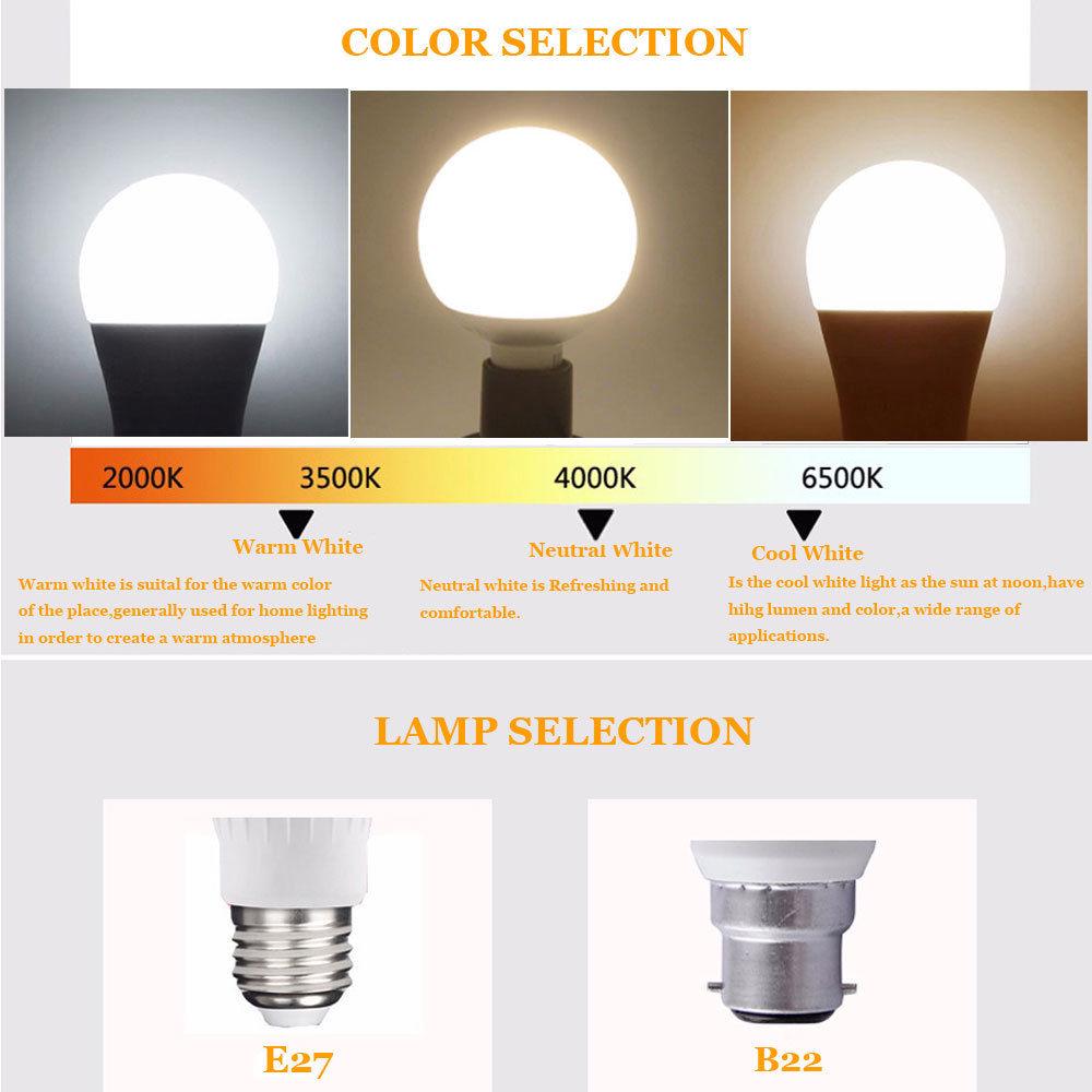 Dimbar LED-globlampa E27 B22 3W 5W 7W 9W Lampa 220V Energisparande