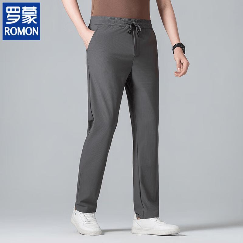 ROMON Men s Wrinkle-Resistant Straight-Leg Business Pants 2XL