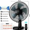 Silent 16-Inch Oscillating Desktop Fan for Home, Office, Student Dorm, or Bedside Use