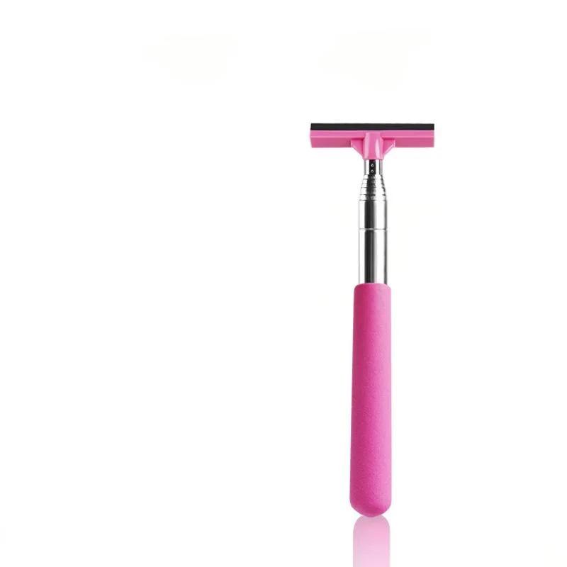 Wycieraczka do lusterka wstecznego samochodu z teleskopowym uchwytem Trwała stal nierdzewna Narzędzia do czyszczenia szyb samochodowych Szczotka do czyszczenia