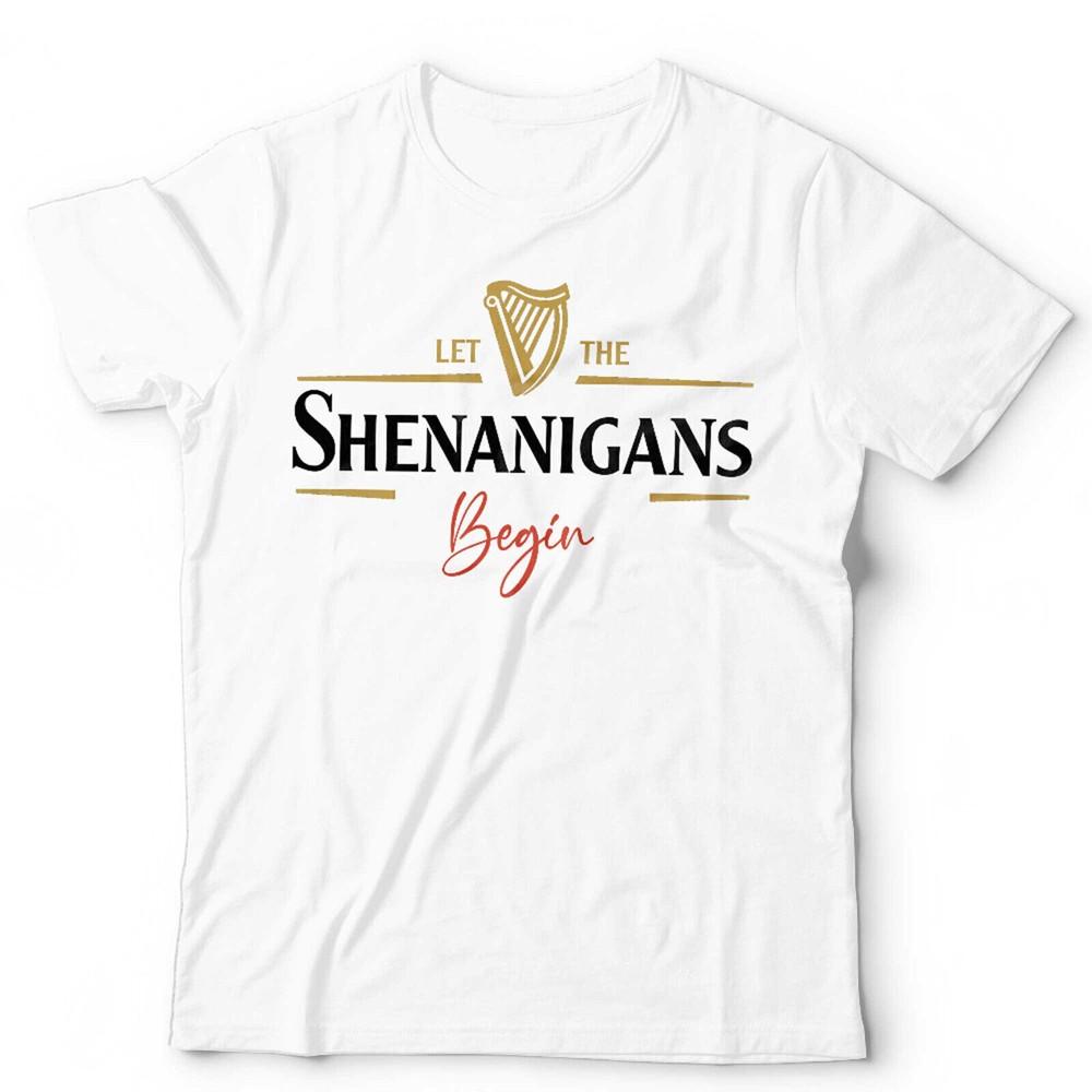 St Patricks Day Tshirt Let The Shenanigans Begin Unisex Kids Irish Beer Funny S