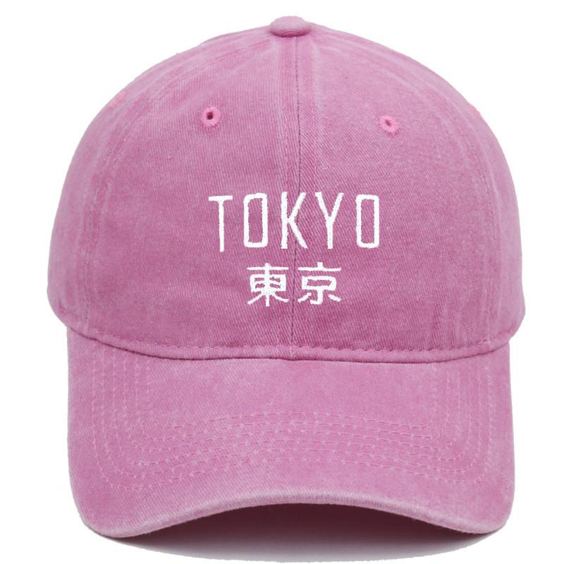 Vintage Water Wash Cotton Baseball Cap With Embroidered Letters For Outdoor Sun Protection