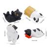 4 Piece Resins Cats Figurines Miniature Desktop Accessories For Car Dashboard Bookshelves Decorative Display Ornaments