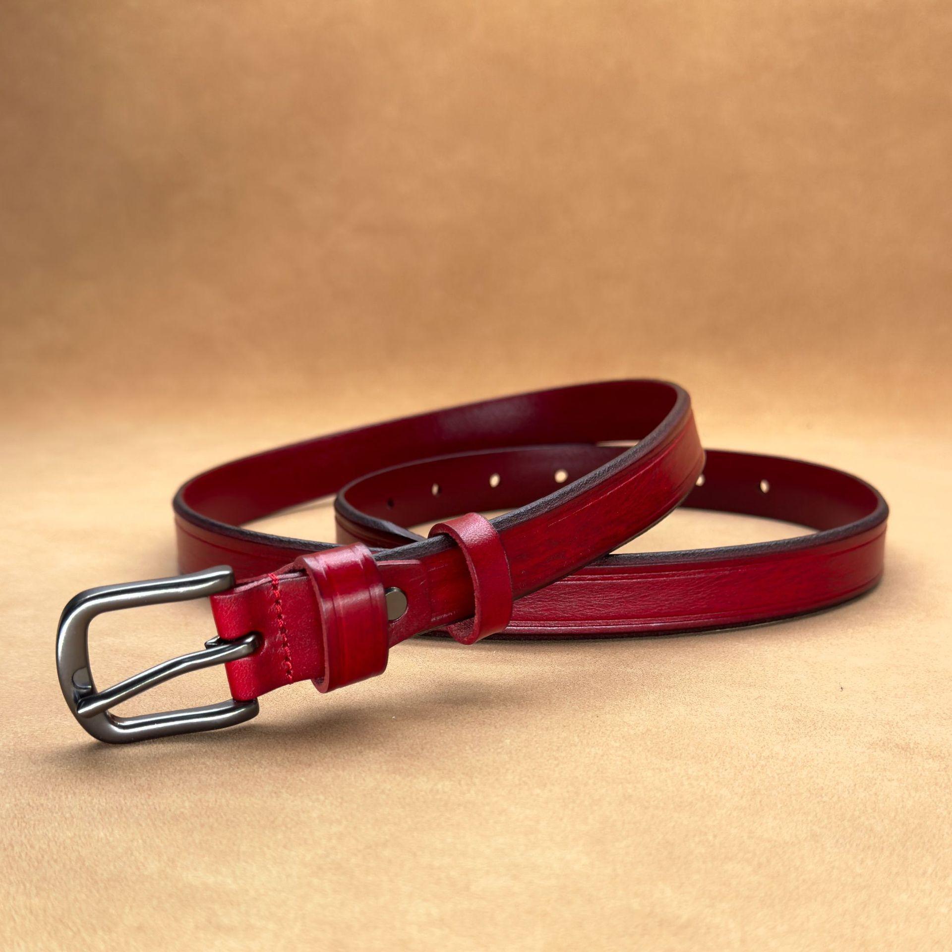 

Женский кожаный ремень, универсальный ремень, женский изящный декоративный модный ремень с пряжкой 90cm-120cm красный