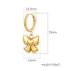 Bow Retro Light Luxury Versatile 18K Gold Earrings Pendant Jewelry Women