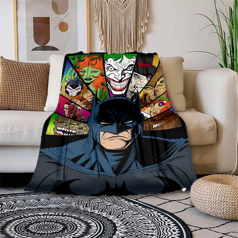

1pc Batman Villains Collage Cartoon Blanket,Portable Throw for Travel & Camping, All Season Cozy Blanket,Ideal Gift 80cmx120cm