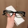 Fashionable Tr90 Retro Cat's Eye Glasses Frame Can Match Myopia Glasses Frame with Degrees for Women