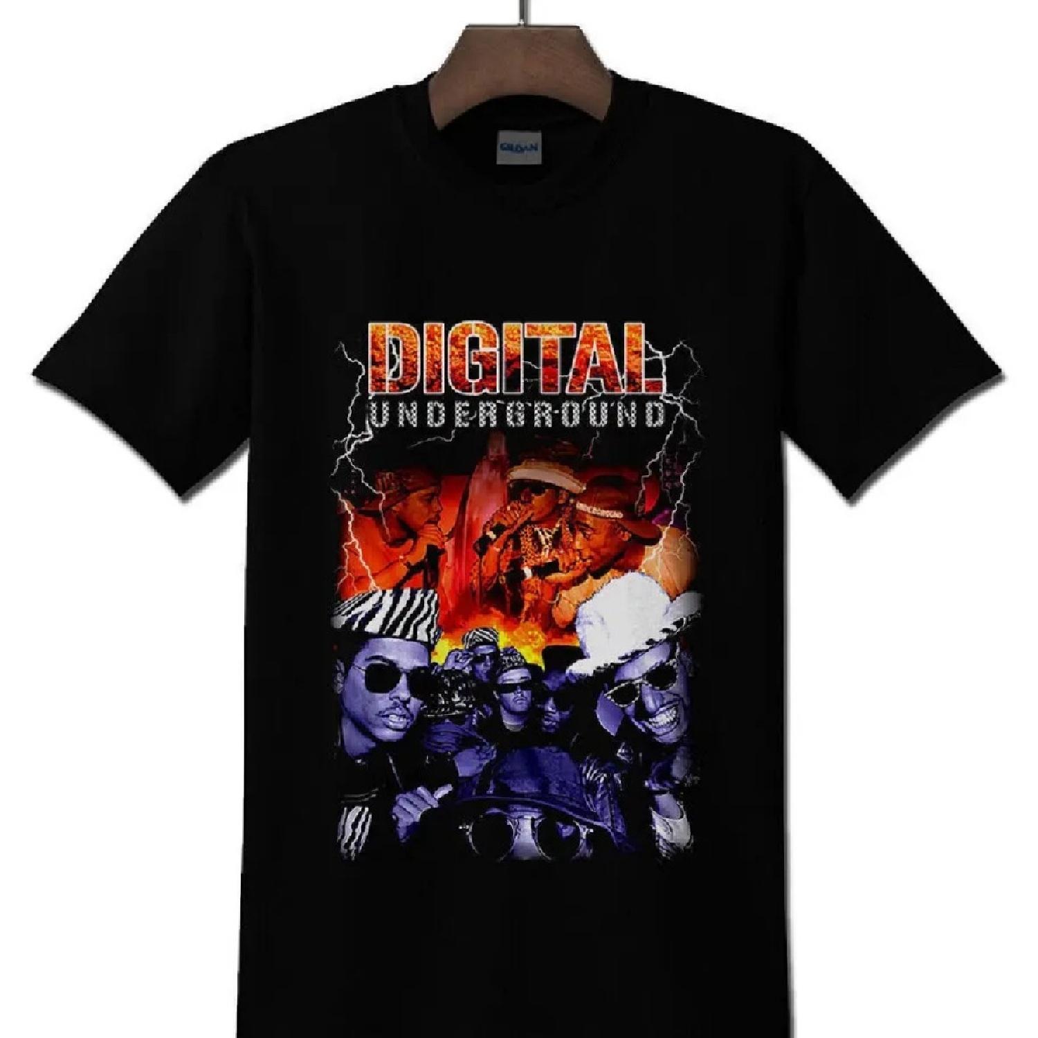 

HOT Digital Underground Hip Hop Rap Black T-shirt S - 5XL VC9374 XXXXXL чорний