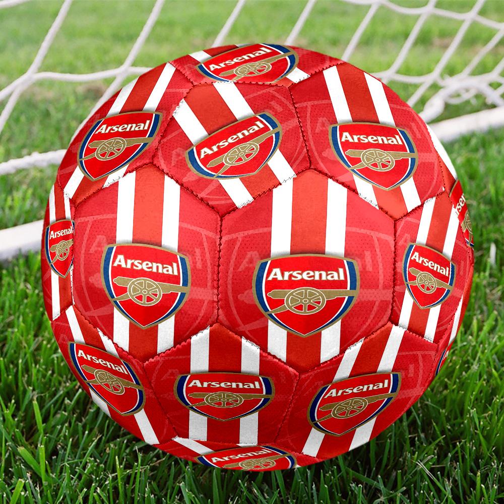 Arsenal F.C Print Size 5 Soccer Ball, Standard Match Football for Sports Game and Team Practice, Ideal Gift for Soccer Fans