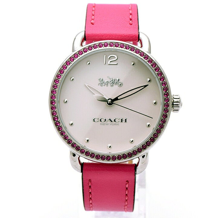 

Coach Delancey Crystal White Dial Ladies Watch 14502879