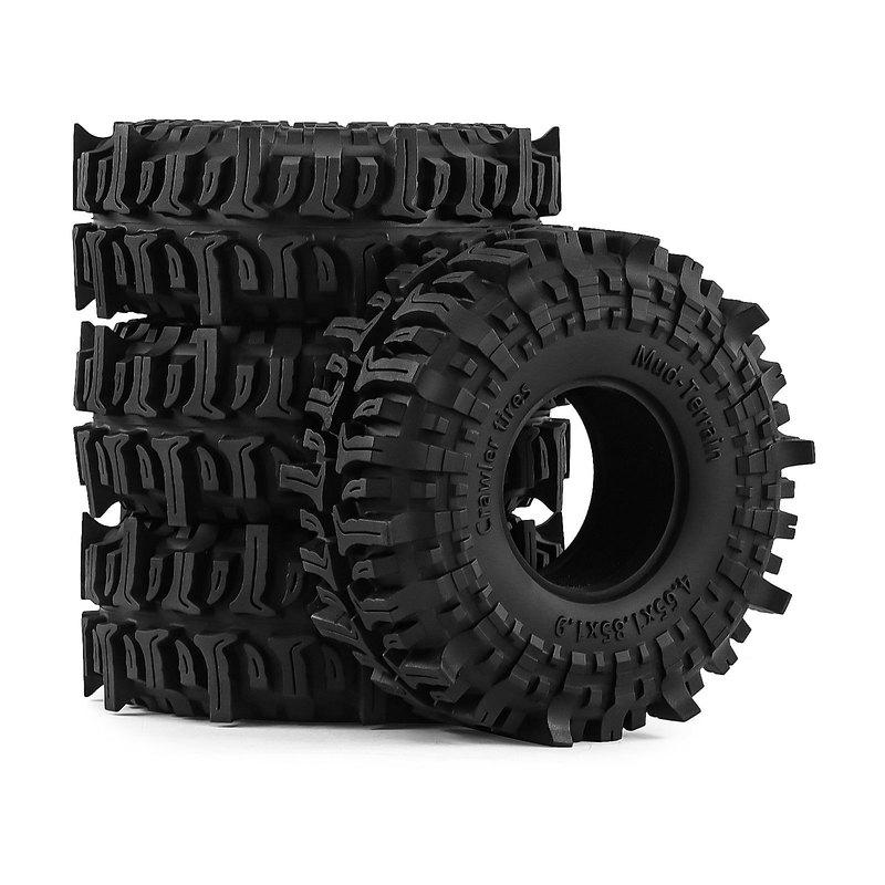 1 9 RC Crawler Tires 118mm Mud Terrain for Axial SCX10 TRX4 Traxxas CrossRC Enduro Redcat WPL D90 1 10 Scale
