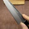 5.7 Inch Utility Knife Sanmai-gawari Steel Blade Wood Handle Slicing Vegetables Cleaver Meat Kiritsuke Splitting Kitchen Knife