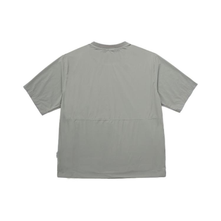 Fila T Shirts Unisex Gray Crew Neck Moderate Straight Fit FS2RSF2137X-KHI