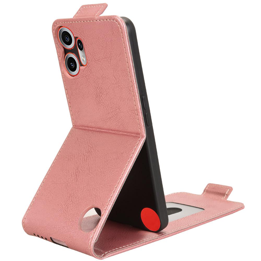 For Nothing CMF Phone 2 Pro Stand Case Magnetic Clasp Vertical Flip Leather Phone Cover with Card Holder