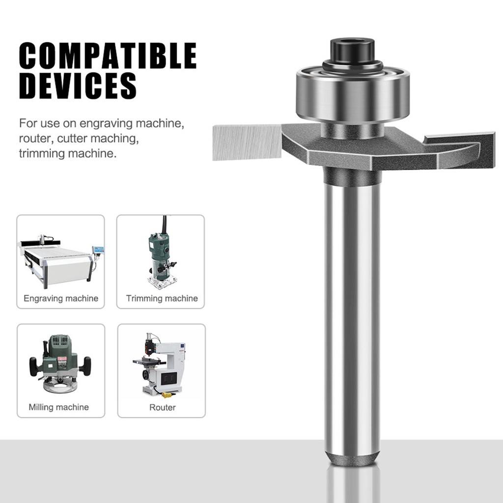 Woodworking Milling T Shaped Cutter With Smooth Rolling Balling Designs For Precise Cutting In Crafting And DIY Projects