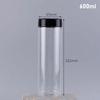 130ml-600ml Seasoning Bottle Spice Jars with Butterfly Lids Labels Plastic Clear Herbs Powders Salt Pepper BBQ Condiment Box
