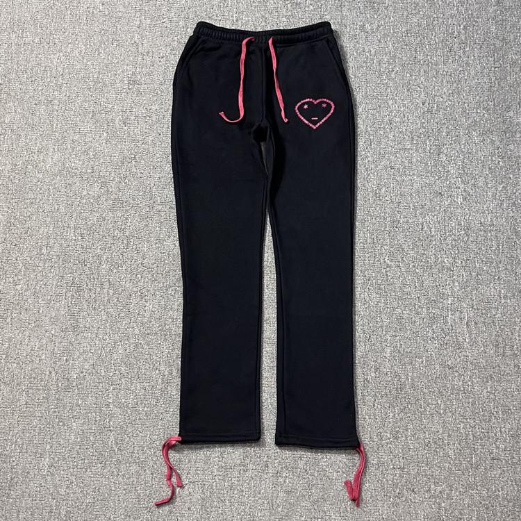 Carsicko Bluza i Spodnie Dresowe z Aksamitu w Kształcie Serca - Zimowy Modny Styl Hip Hop