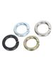 Galvanized Zinc Anti-Loosening Spring Washer, Nickel-Plated Black Metal Round Washer, Sizes M3-M48