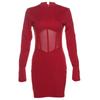Autumn Women's Fashion Sexy Backless Long Sleeve High Waist Slim-fit Cover Buttock Dress