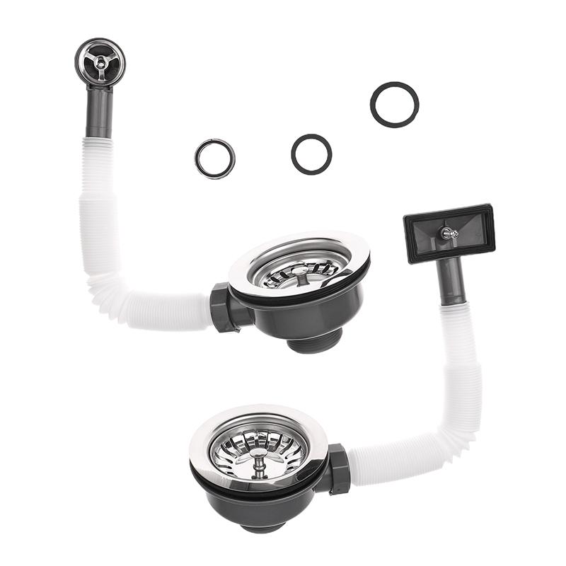 Talea Sink Strainer Kitchen Sink Drain Assembly Stainless Steel Sink Drain Kitchen Cabinet Sink Accessories Durable Rustproof