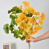 Plastic Simulation Plants Elegant Ginkgo Leaf Plant Fake Ginkgo Stems  Living Room