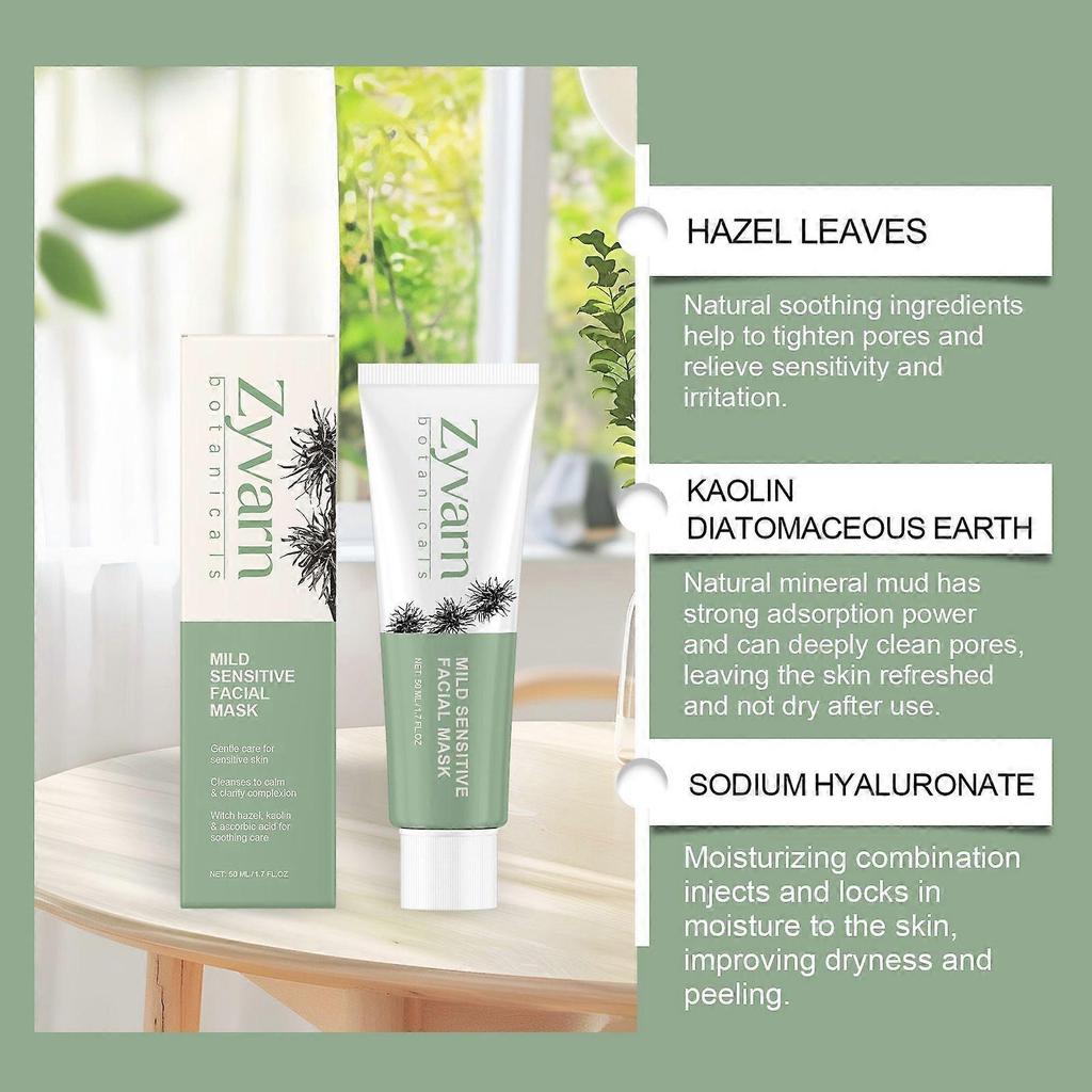 Zyvarn Moisturizing Facial Mask Gentlely Cleanses The Facial Skin, Making It Smooth, Delicate And Refreshing. A Daily Hydrating Mask.