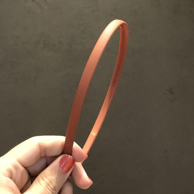 Vintage Headbands for Hair Woman Hair Band Simple Candy Color Chain Bezel for Hair Hair Hoop Headband Bezel Hair Accessories