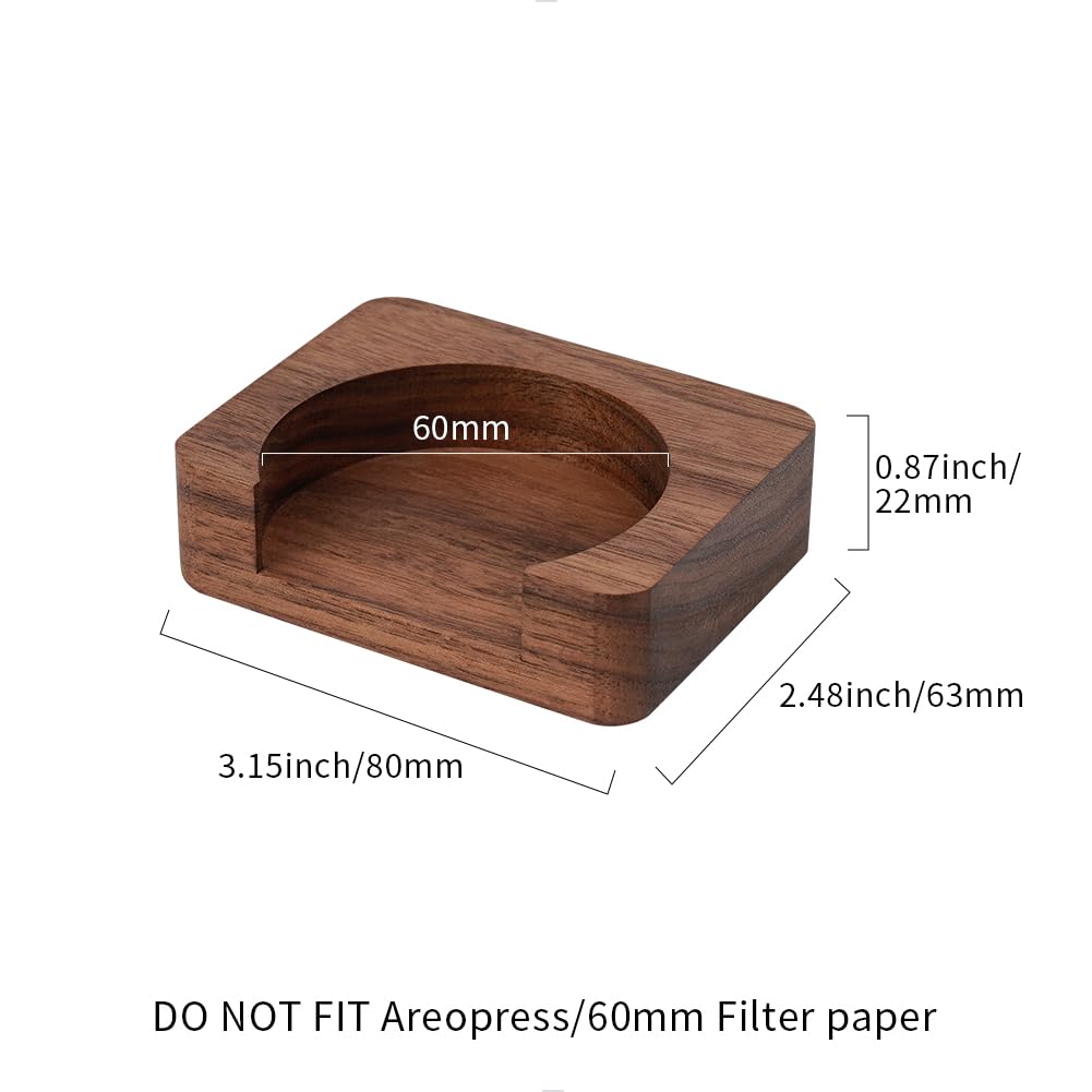 Watchget Espresso Paper Filter Holder, Coffee Filter Storage Container, Coffee Filter Dispenser, Fits 51mm53mm54mm58mm Round Disposable Pack Screen