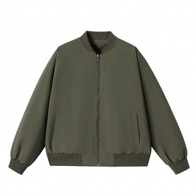 Baseballkragenjacke Herren Herbst und Winter Neu Locker Einfarbig Mantel Hübsch Lässig Paar Joker Herren und Damen.